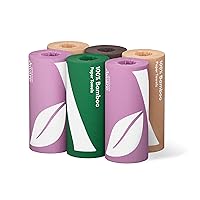 100% Bamboo Paper Towels, 6 Rolls, 2 ply, FSC Certified, 150 Sheets, 900 Count, Plastic-Free, Multicolor