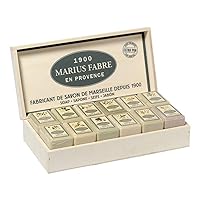Marius Fabre Mixed Soaps 23 x 150 Gr in a Wooden Case (23x5.3 Oz)