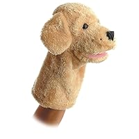 Aurora® Interactive Hand Puppet Garth™ Stuffed Animal - Storytelling Adventures - Playful Learning - Brown 10 Inches