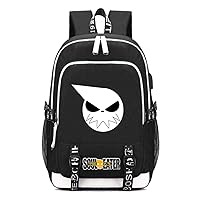 SOULEATER Anime Rucksack Schoolbag Laptop Backpack with USB Charging Port and Headphone Jack /5