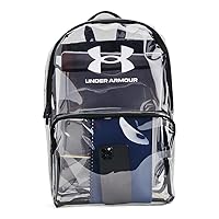 Under Armour Unisex-Adult Loudon Clear Backpack, (960) Clear/Black/White, One Size Fits Most