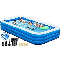 Inflatable Pool with Seats, 130