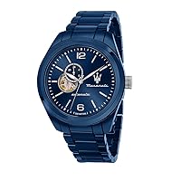 Maserati Traguardo Automatic Movement in All Blue Ceramic Men's Watch