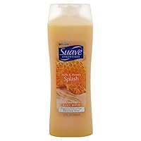 Suave Naturals Body Wash 15 Ounce Milk & Honey Splash (354ml) (3 Pack)