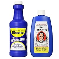 Bluing Bundle: Mrs. Stewarts Liquid Bluing 8 oz & Bluette Liquid Bluing 16 oz