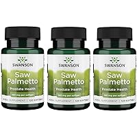 Saw Palmetto Men Prostate Health Hormone Support Urinary Health 160 Milligrams 120 Sgels (3 Pack)