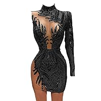 Sequin Short Prom Dress Bodycon Pageant Cocktail Evening Party Dress
