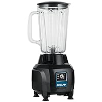 Winco XLB-44, AccelMix™ 44 oz Bar Blender, Electric Commercial Kitchen Blender, ETL, BPA Free