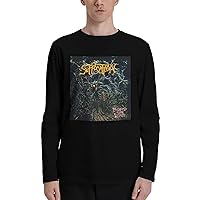 Suffocation T Shirts Men's Casual Fashion Lightweight Long Sleeve Crew Neck Workout Tee Tops