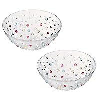 DANSK 791268/2 Bubble Confetti Pair Medium Bowl Glass Nordic Design