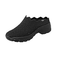 Womens Slip On Shoes Women Sneakers Lightweight Air Cushion Gym Fashion Shoes Breathable Walking Running Athletic Sport