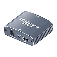 HD Video Converter, HDMI to CVBS Signal Converter Change Video Signal or Audio Signal to AV (CVBS) Composite Video Signal and FL/FR Stereo Audio Signals, Supports DVI System & 2 formats NTSC and PAL