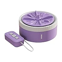 Portable Washing Machine,Mini Ultrasonic Washing Machine,USB Powered Mini Turbo Washing Machine,3 in 1 Dishwashers Ultrasonic Waves Suitable for Home, Business, Travel, College Room Purple