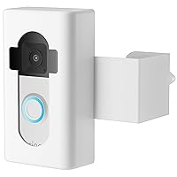 Anti-Theft Video Doorbell Mount,AHBTEYM Ring Doorbell Mount No Drill Bracket Holder Accessories for Apartment Home Rentals Compatible with Video Doorbell 4/3/3 Plus/2/1/2021/2023 Release(White)