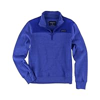AEROPOSTALE Womens Fleece 1/4 Sweatshirt, Blue, Medium