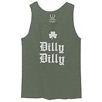 St Patricks Day Dilly Dilly Funny Clover Irish Day Lucky Shamrock for Men's Tank Top
