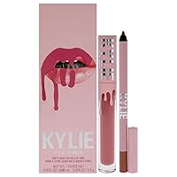 Matte Lip Kit - 808 Kylie for Women - 2 Pc 0.10oz Matte Liquid Lipstick, 0.03oz Lip Liner