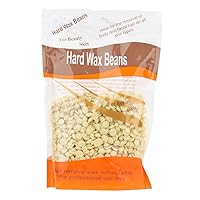 Hard Wax Beans for Face, Underarms, Brazilian, Bikini Hair Remover 10.6 Ounce (Cream)