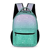 Mermaid Lavender Pattern Travel Laptop Backpack Durable Computer Bag Daypack for Men Women