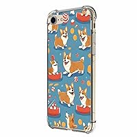 Case for iPhone SE 3rd Gen 2022,Cute Corgi Dogs Drop Protection Shockproof Case TPU Full Body Protective Scratch-Resistant Cover for iPhone SE 2nd Gen iPhone 7 8