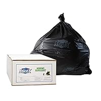 MX4046XHB Rodent Repellent Trash Bags, 1.3 Mil, Flat Seal, 46
