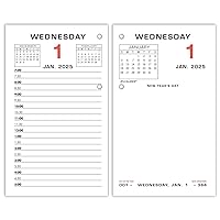 2025 Desk Calendar Refill, Daily, 3-1/2