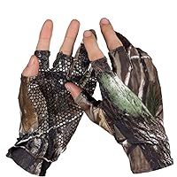 3 Shorter Finger Waterproof Fishing Gloves Anti-slip Elastic Thin Mitten Camping Cycling Hunting Half-finger Gloves