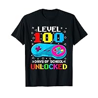 100th Day Video Gamer Level 100 Days Of School Unlocked T-Shirt