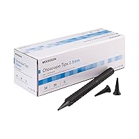 McKesson Otoscope Tips, Ear Speculum, Disposable, 2.5 mm, Gray, 1000 Count, 1 Pack