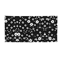 Black And White Floral Print The Halloween Decorated Happy Halloween Banner Comes In Two Sizes For You To Choose From
