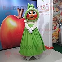 Apple mascot costume character dressed with a A-Line Skirt and Anklets