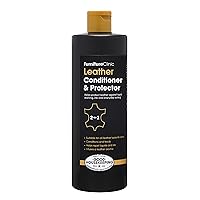 Furniture Clinic Leather Protection Cream | Leather Conditioner & Protector for Car Seats, Leather Furniture, Shoes, & More, 17oz/ 500ml