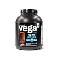 Sport Premium Vegan Protein Powder Chocolate(45 Servings) 30g Plant Based Protein,5g BCAAs,Low Carb,Keto, Dairy Free,Gluten Free,Non GMO,Pea Protein for Women and Men, 4.3 lbs(Packaging May Vary)
