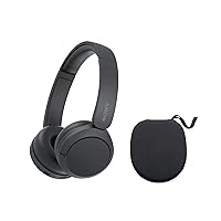 Sony WH-CH520 Compact Easy Carrying Wireless Bluetooth On-Ear Headphones with Microphone (Black) Bundle with Protective Hard Case for Headphones (2 Items) Sony WH-CH520 Compact Easy Carrying Wireless Bluetooth On-Ear Headphones with Microphone (Black) Bundle with Protective Hard Case for Headphones (2 Items)