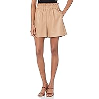The Drop Women's Rose Loose-Fit Paperbag Pull-On Short