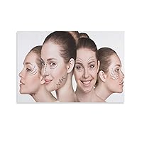 Posters Beauty Salon Plastic Surgery Poster Facial Plastic Surgery Medical Poster Hospital Decoration Poster Canvas Painting Posters And Prints Wall Art Pictures for Living Room Bedroom Decor 08x12in