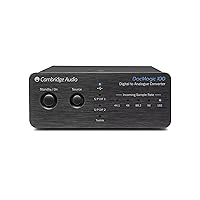 Cambridge Audio DacMagic 100 - Digital to Analogue Converter with Toslink, S/PDIF, and USB Inputs Featuring 24-bit Wolfson DAC - Black
