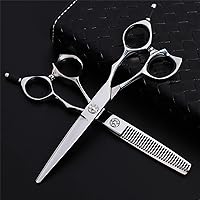 Professional 6.0 Inch Hair Cutting Scissors Set,440C Stainless Steel Barber Hair Cutting Set,Thinning Scissors and Cutting Scissors,for Salon Home