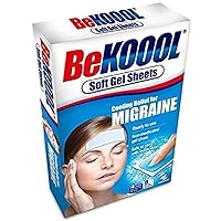BeKoool Cooling Relief For Migraine Soft Gel Sheets 4 Each (Pack of 9)
