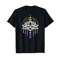 Nonbinary LGBTQ Lotus Flower Yoga NB Enby LGBT Gay Pride T-Shirt