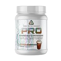 Core Nutritionals Pro Sustained Release Protein Blend, Digestive Enzyme Blend, 25G Protein, 2G Carb, 26 Servings (Chocolate Mocha)