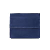 INCARNE - Wire Keeper - Leather Cable Organizer Bag - MacBook Charger Carrying Case for Magic Mouse, Charging Cable, Blue