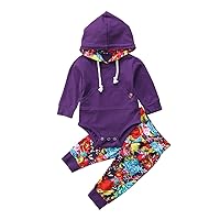Toddler Baby Boys Girls Outfit Pocket Hoodie Sweatshirt Shirt Tops+Plaid Pants Clothes Set Autumn Winter …