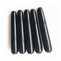 XN216 5pcs Natural Black Obsidian Polished Massage Wand Health Relaxation Crystal Stick Natural Stones and Minerals Natural