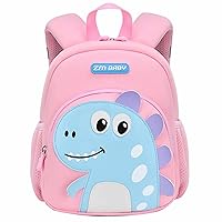 Toddler Backpack with Leash Preschool Toddler Dinosaur Backpack for Kids Boys Girls,(Dinosaur Pink Blue)
