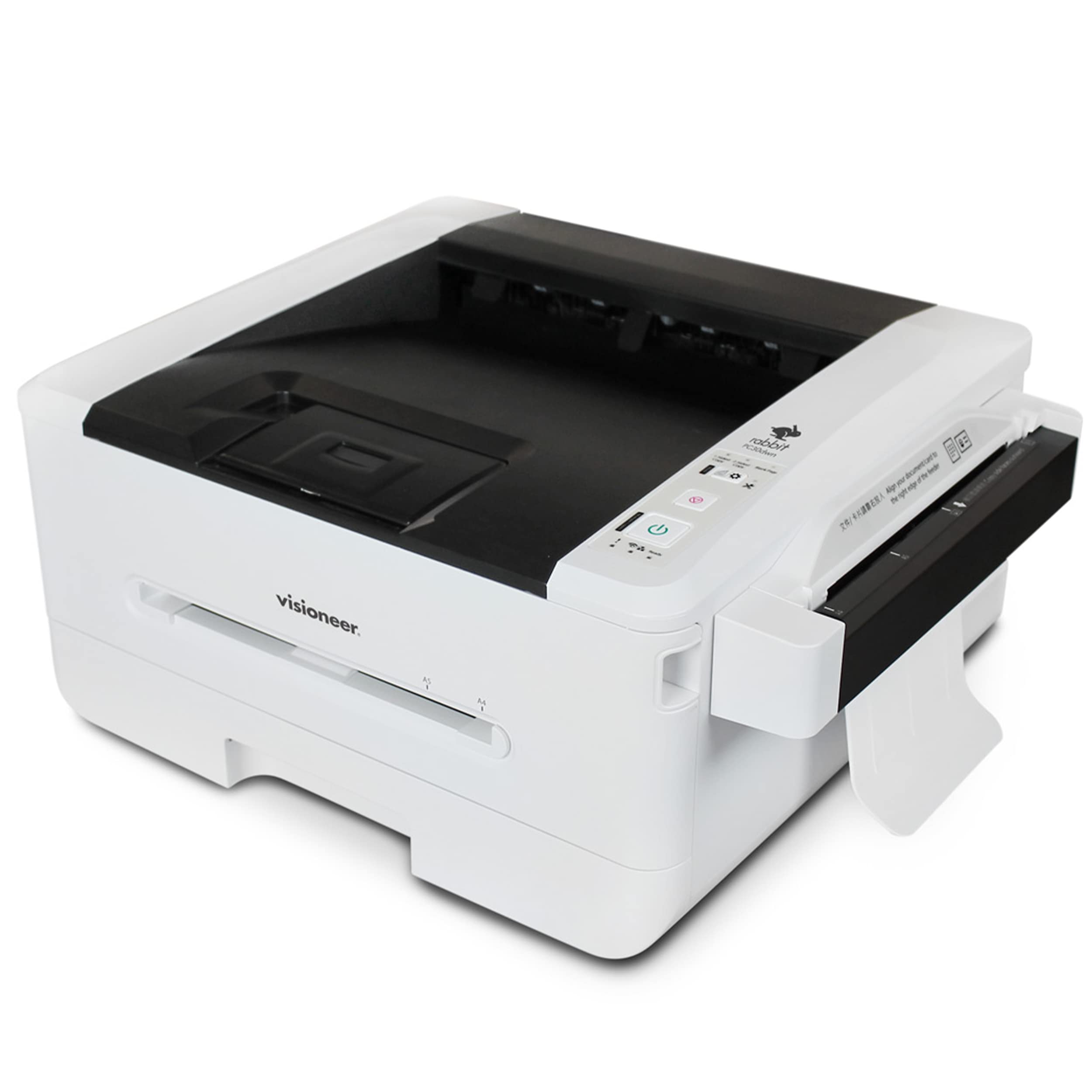 Visioneer Rabbit PC30dwn Laser Printer/Copy Machine, Monochrome USB Office Printer and Copier for PC and Mac, 30 PPM, 250 Page Automatic Document Feeder (ADF)