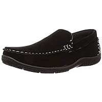 Men's BRAZYLIAN Slip-on Driving Shoes, BK, 24.0~24.5 cm 2E