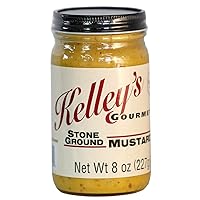 Stone Ground Mustard by Kelley's Gourmet - 8.0 Ounce (Pack of 1)