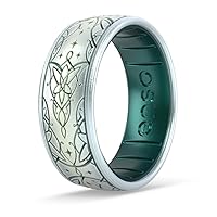 Enso Rings Lord of The Rings Collection - Comfortable DualTone Silicone Rings - Flexible Design