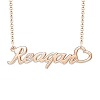 Personalized Gifts Customized Heart Pendant Custom Name Necklace